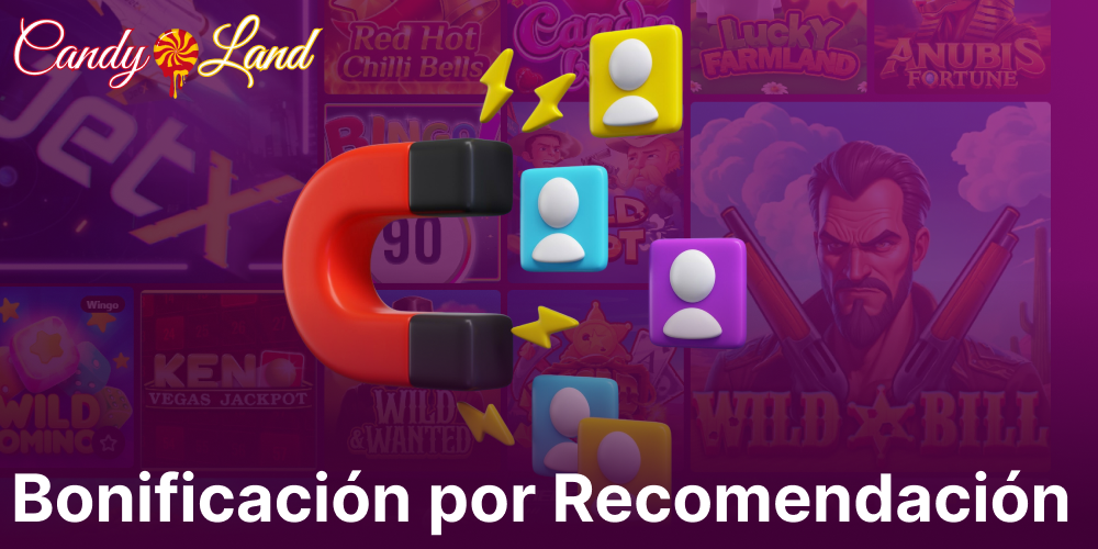 Bonificación por Recomendación en Candyland Casino para jugadores de España