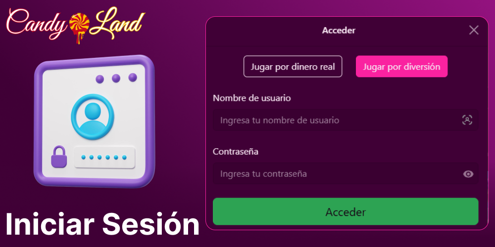 Guía para iniciar sesión en Candyland Casino para jugadores de España