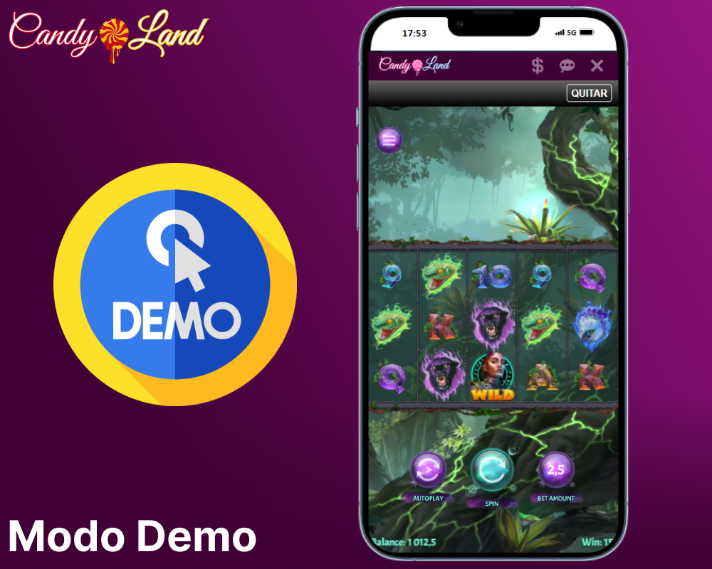 Juega juegos gratis en modo demo en la aplicación Candyland Casino
