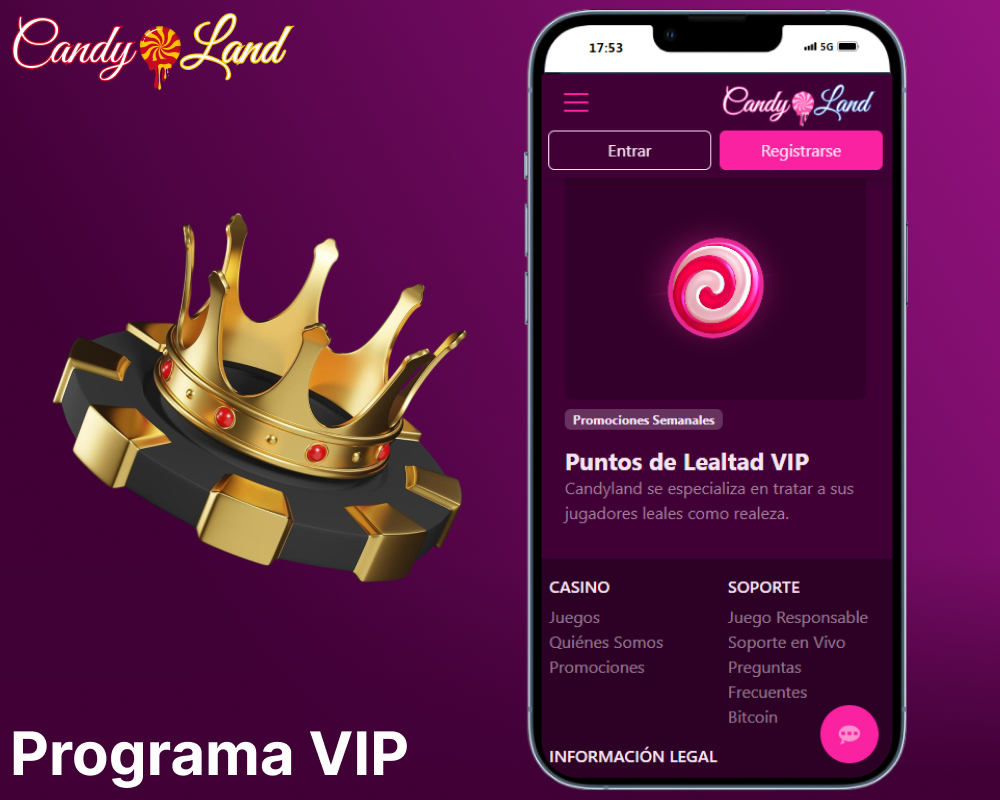 Programa VIP de Candyland Casino para jugadores de España