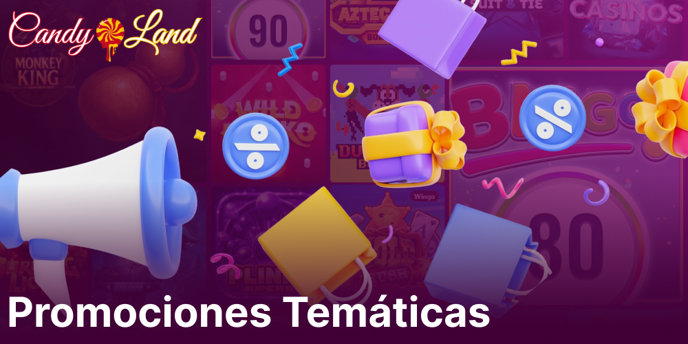 Promociones temáticas en el Casino Candyland para jugadores españoles.