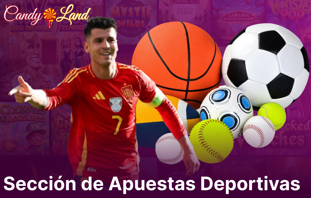 Opciones de apuestas deportivas en Candyland Casino España